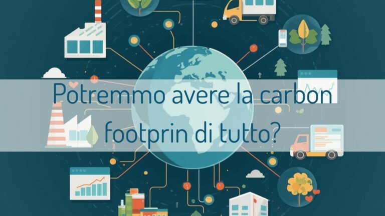 Potremmo avere la Carbon Footprint di tutto? Opportunità, sfide e percorso verso un sistema globale di misurazione