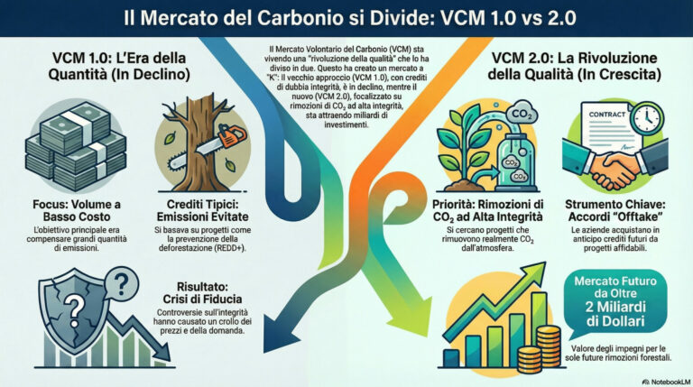 L’evoluzione del Mercato Volontario del Carbonio: da VCM 1.0 a VCM 2.0